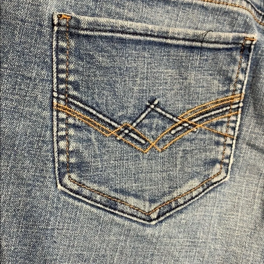 Delia’s Reese blue jean Denim shorts fray hem Sz 7-8 casual